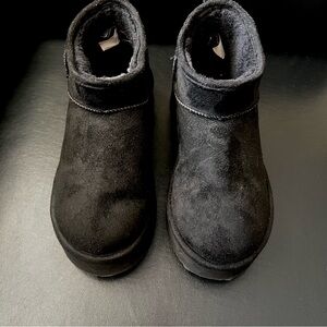 Madden Girl Black Suede Boots